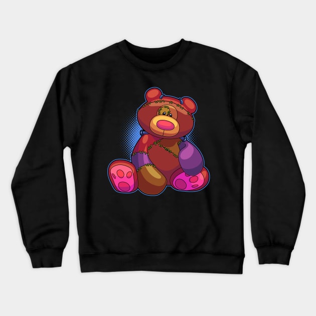 Horror Teddy Bear 1 Crewneck Sweatshirt by ArtisticDyslexia